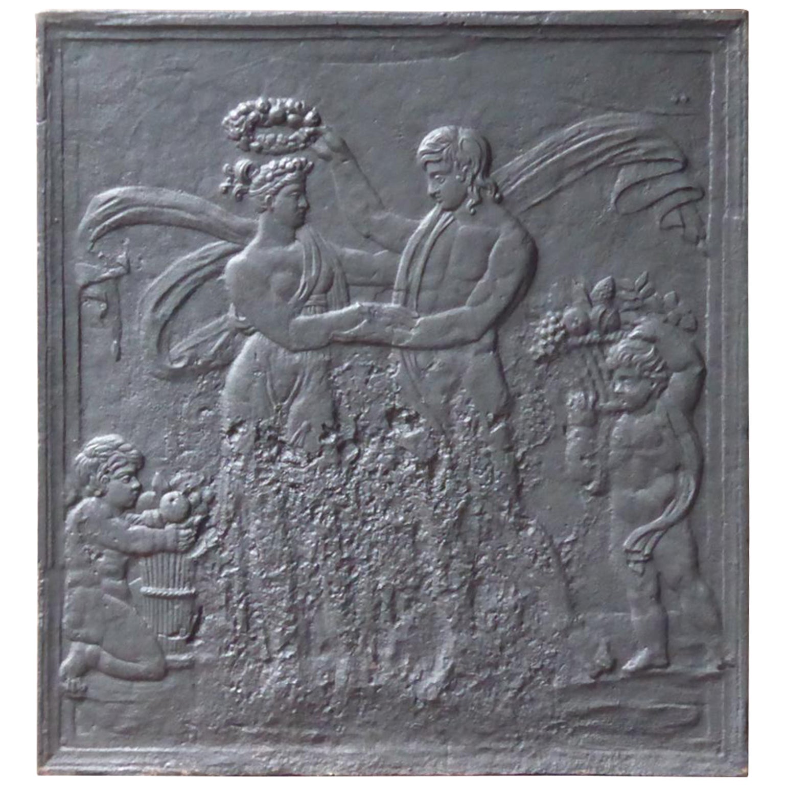 Antico parafuoco francese "Pomona", XIX secolo