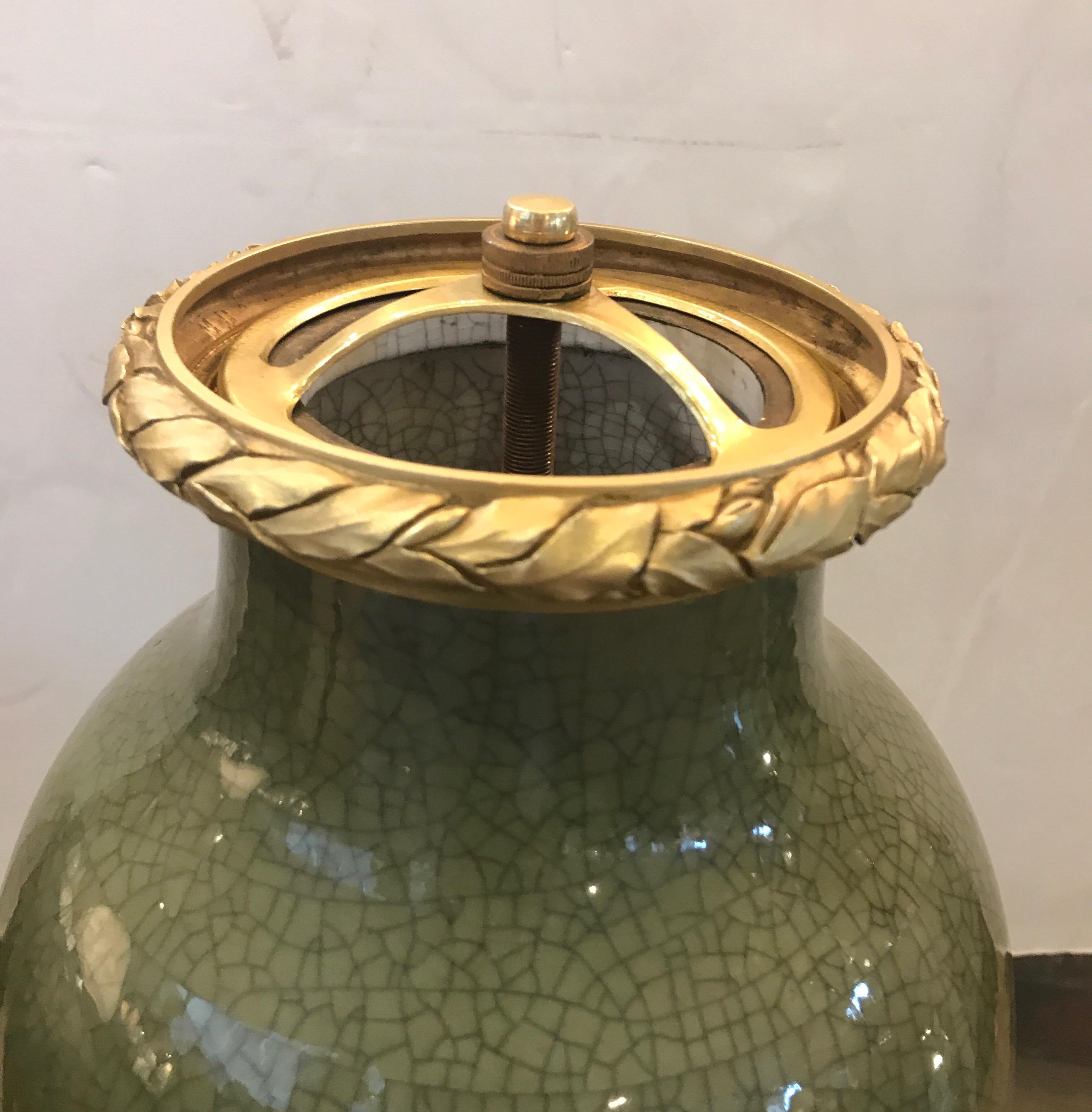 Antique French Porcelain and Ormolu Mounted Large Covered Urn 7