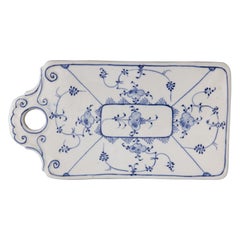 Antique French Porcelain Floral Cheese Charcuterie or Butter Board
