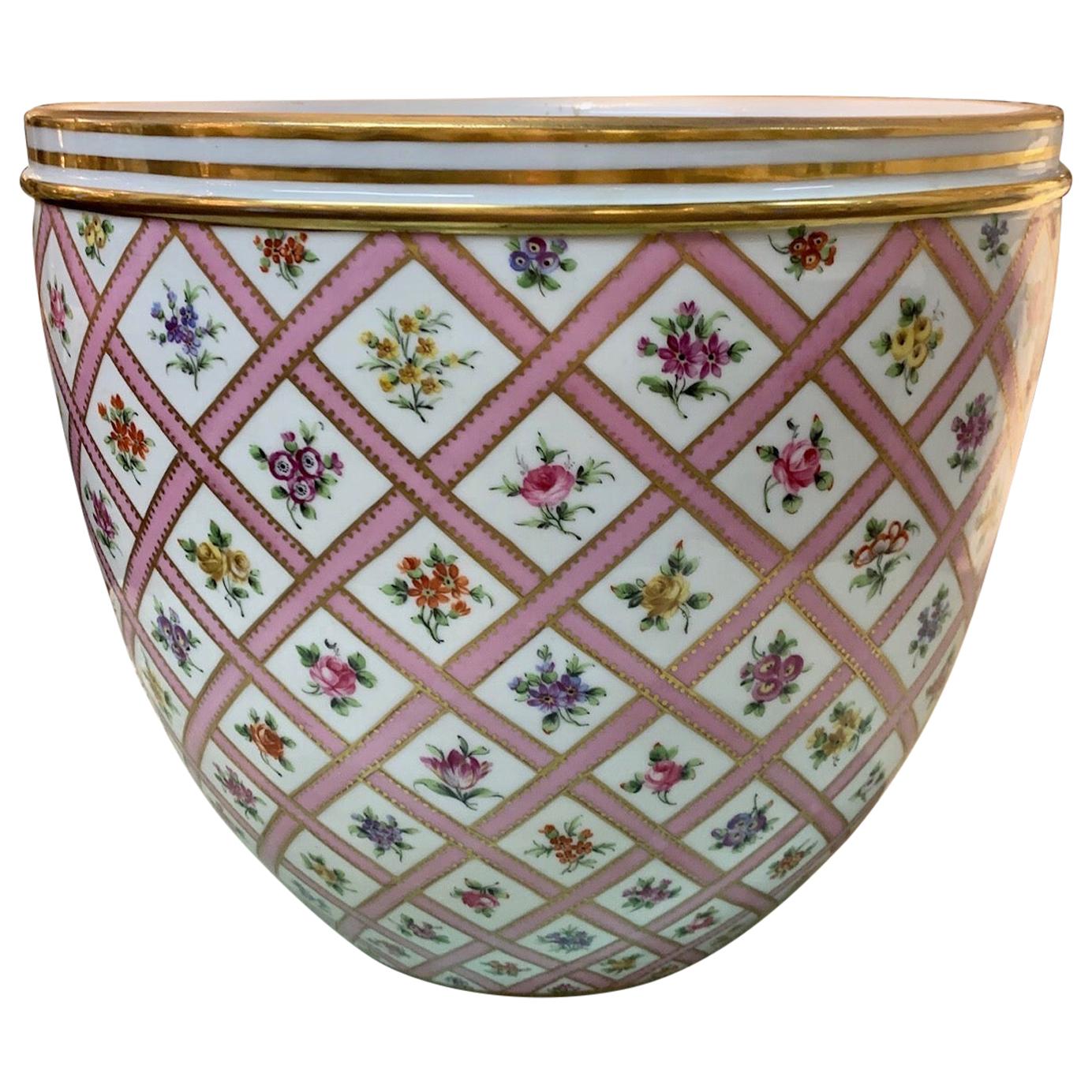 Antique French Porcelain Jardinière