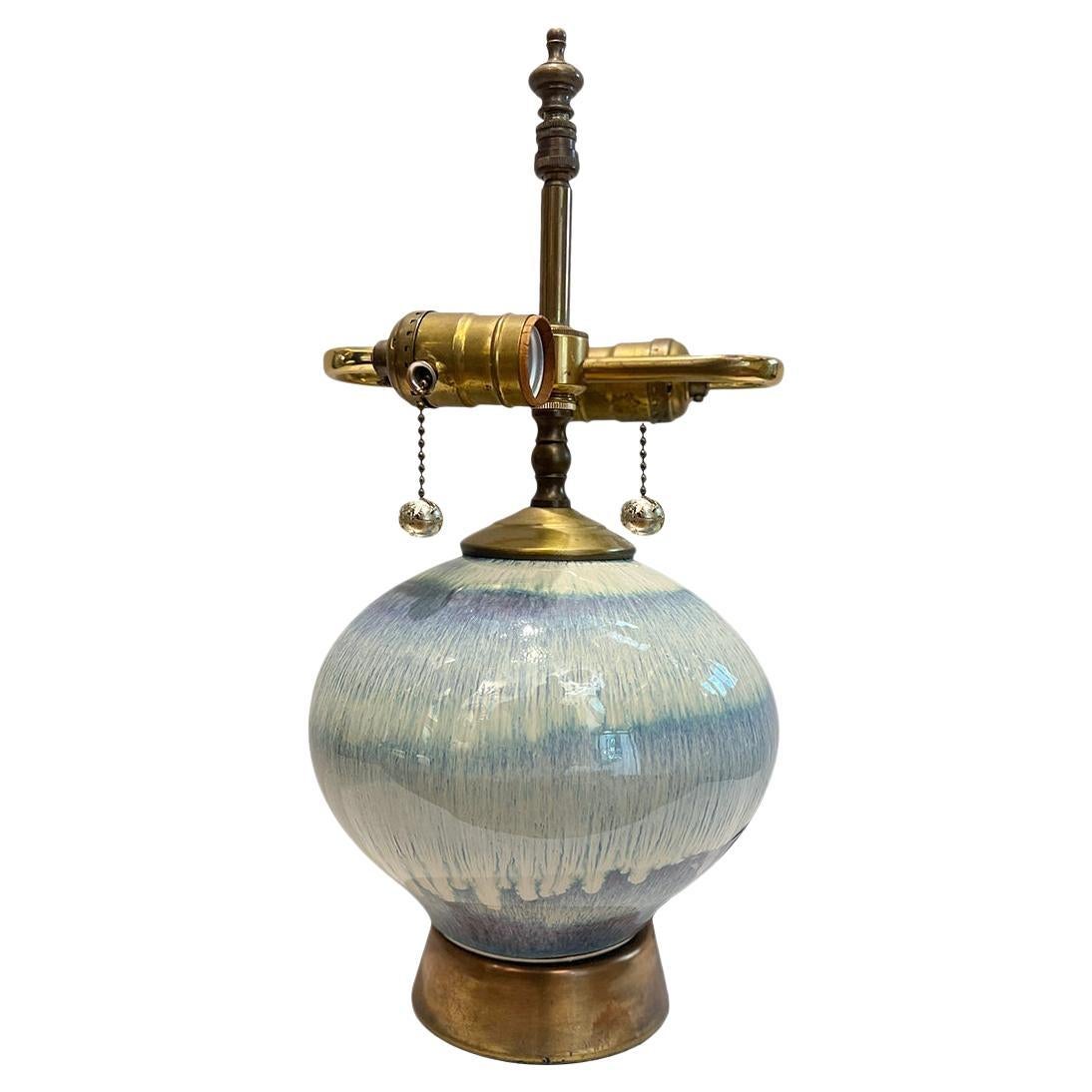 Antique French Porcelain Lamp