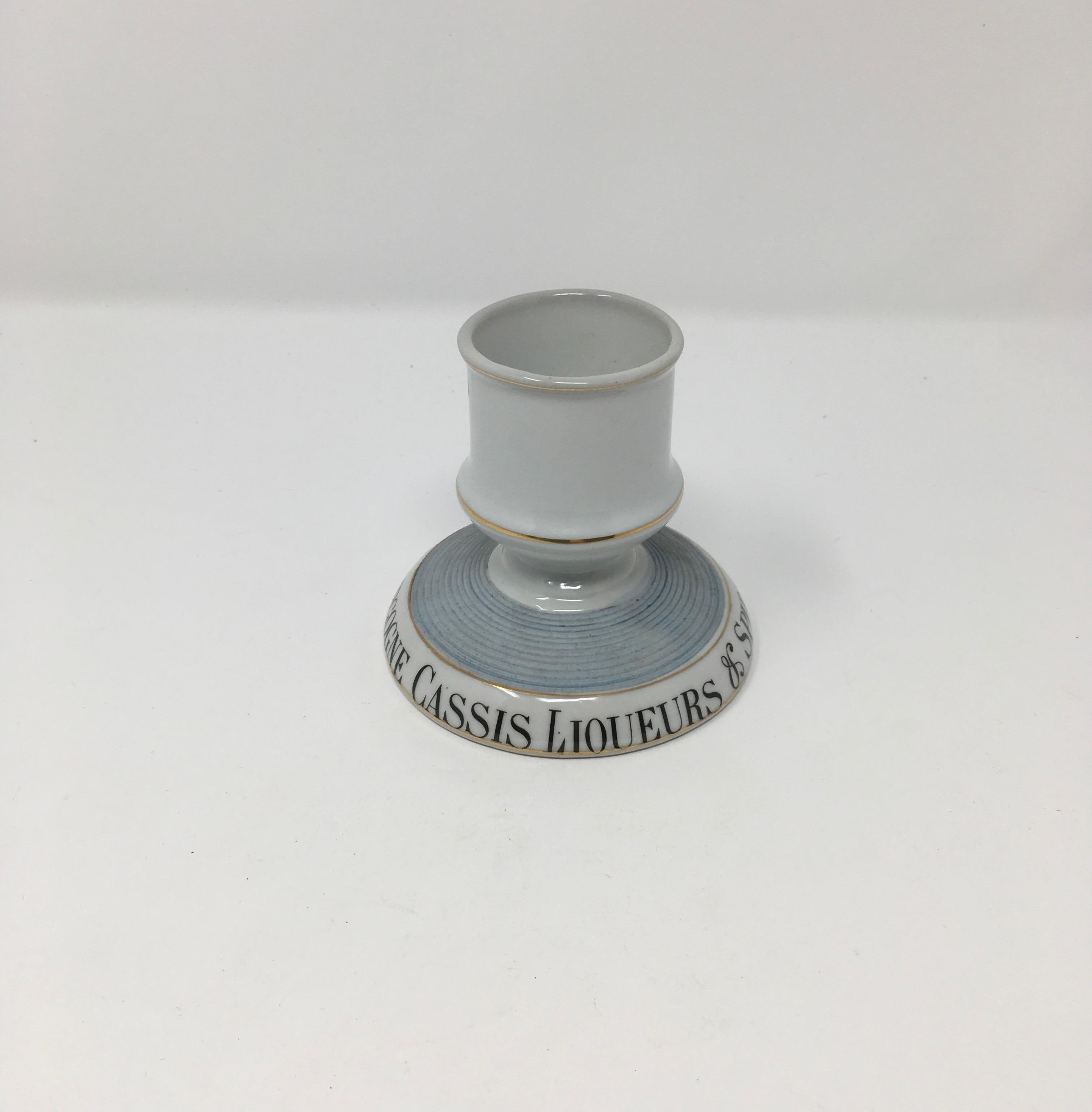 Antique French Porcelain Match Striker In Good Condition In Houston, TX