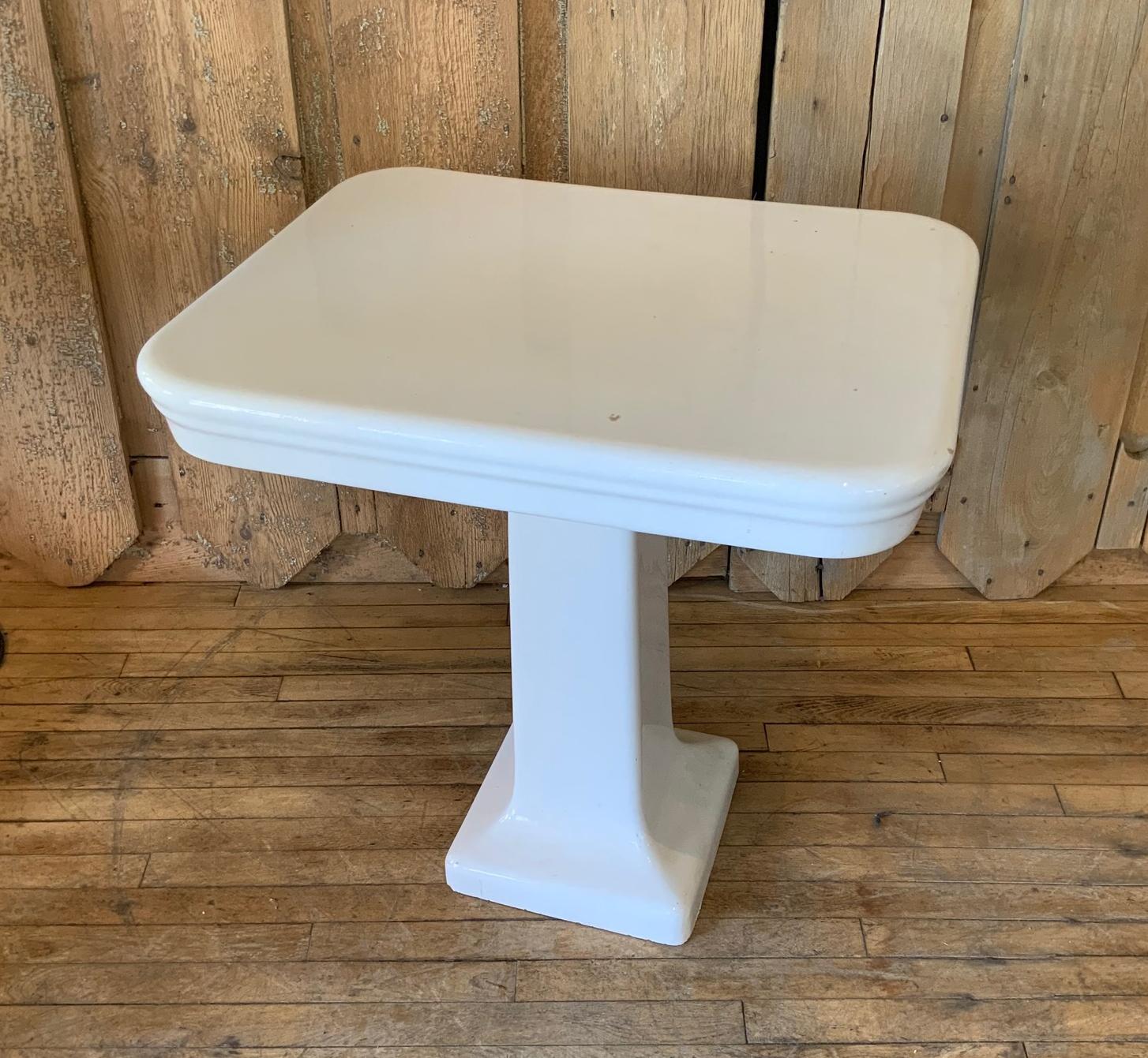 Early 20th Century Antique French Porcelain Pedestal Wash Stand