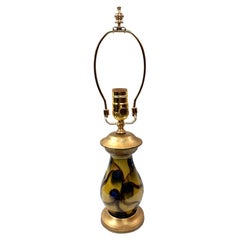 Antike französische Porzellan-Tischlampe
