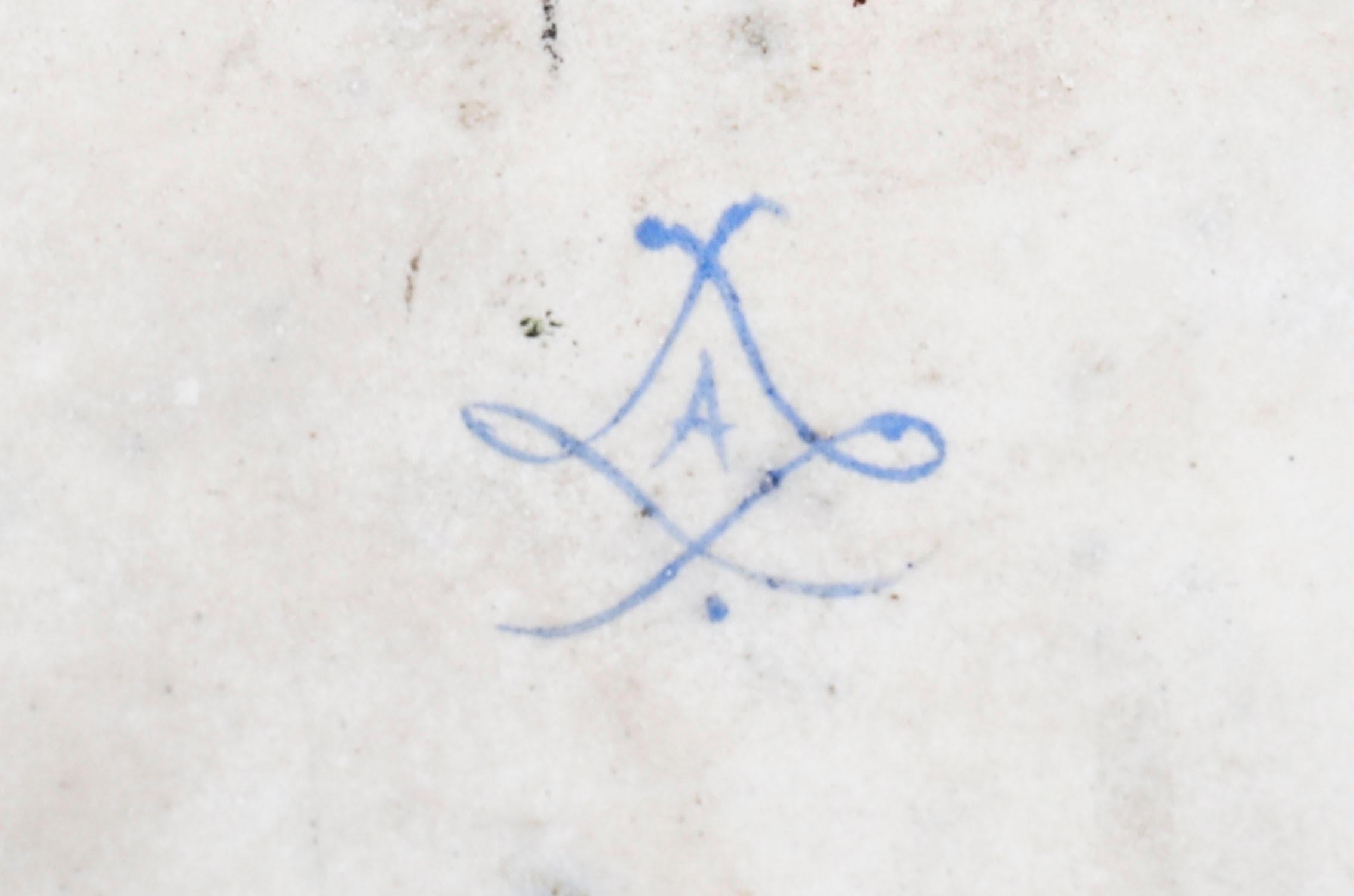 Antique French Porcelain Tray Prise de Valenciennes Moreaux Late 19thCentury en vente 7