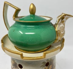 Antique French Porcelain "Veilleuse" or Tea Warmer Night Light, Circa 1880-1890