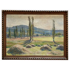 Antique French Post-Impressionist Landscape, Attributed to A. Milsom, Circa 1900