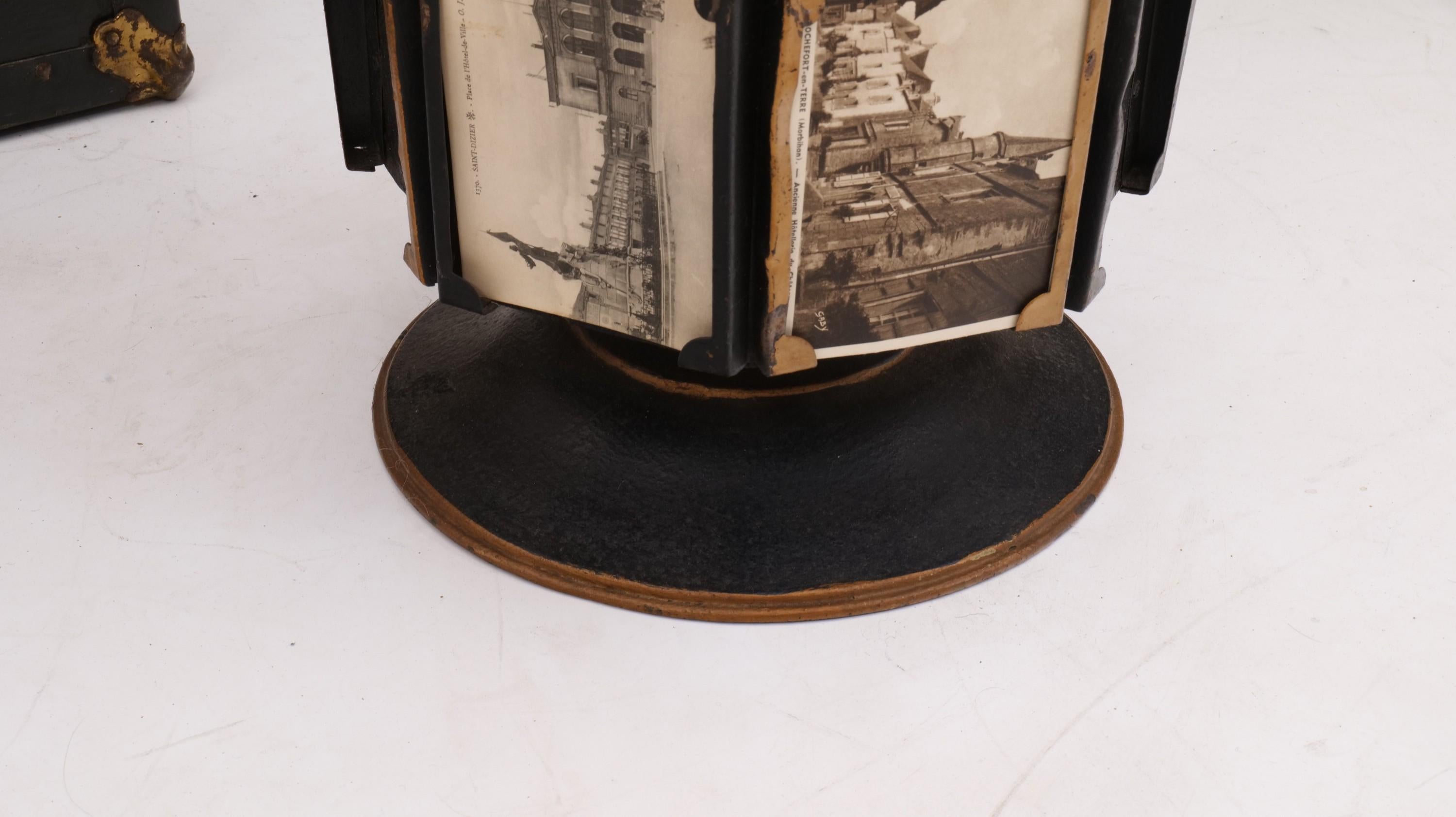 vintage postcard rack