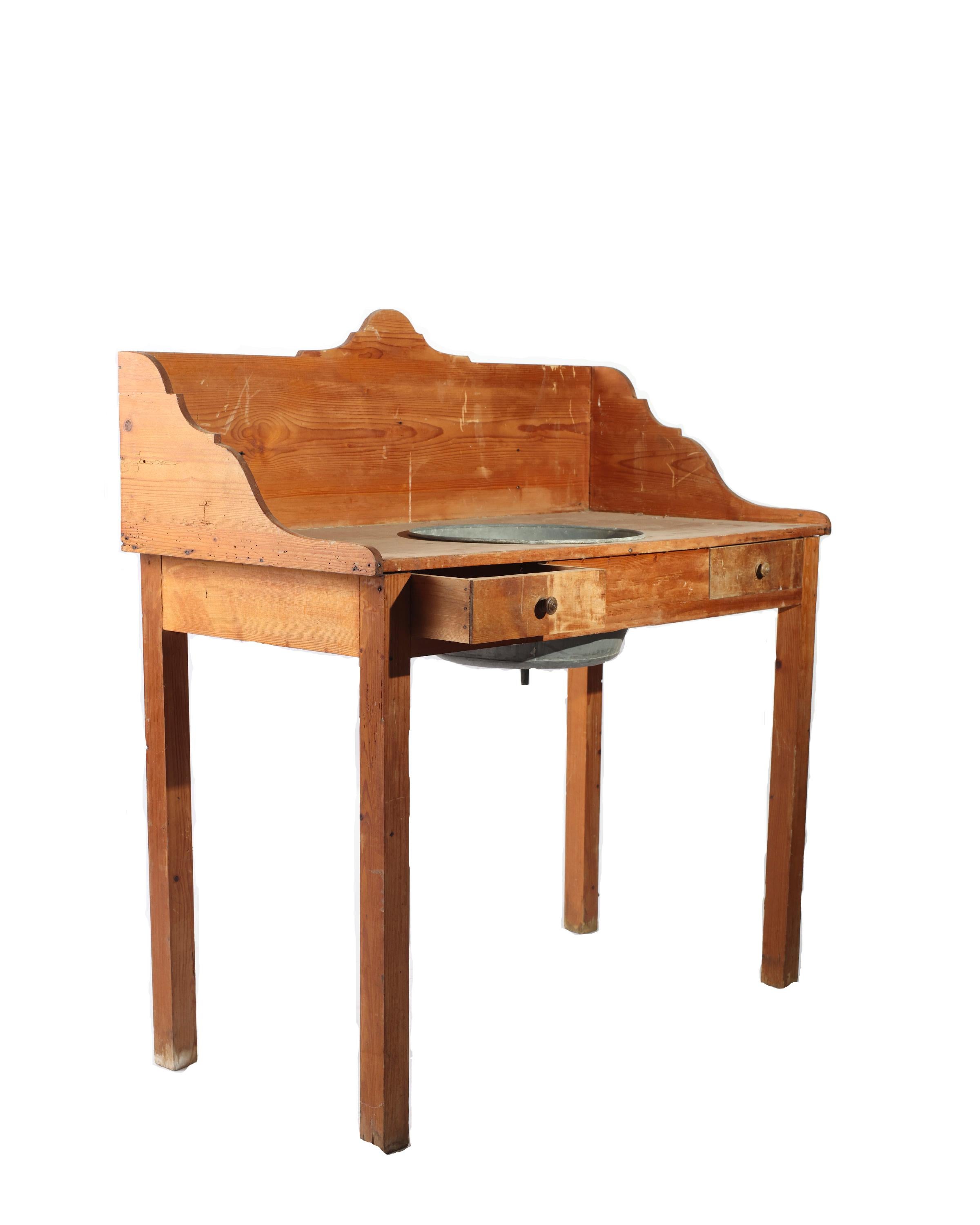 French Provincial Antique French Potting Shed Dry Sink For Sale