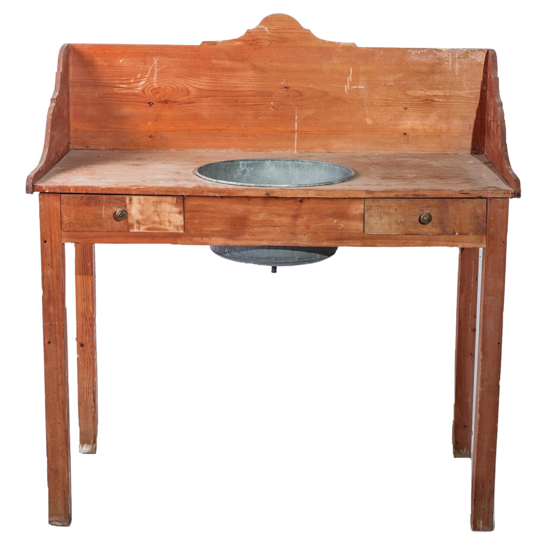 Antique French Potting Shed Dry Sink For Sale