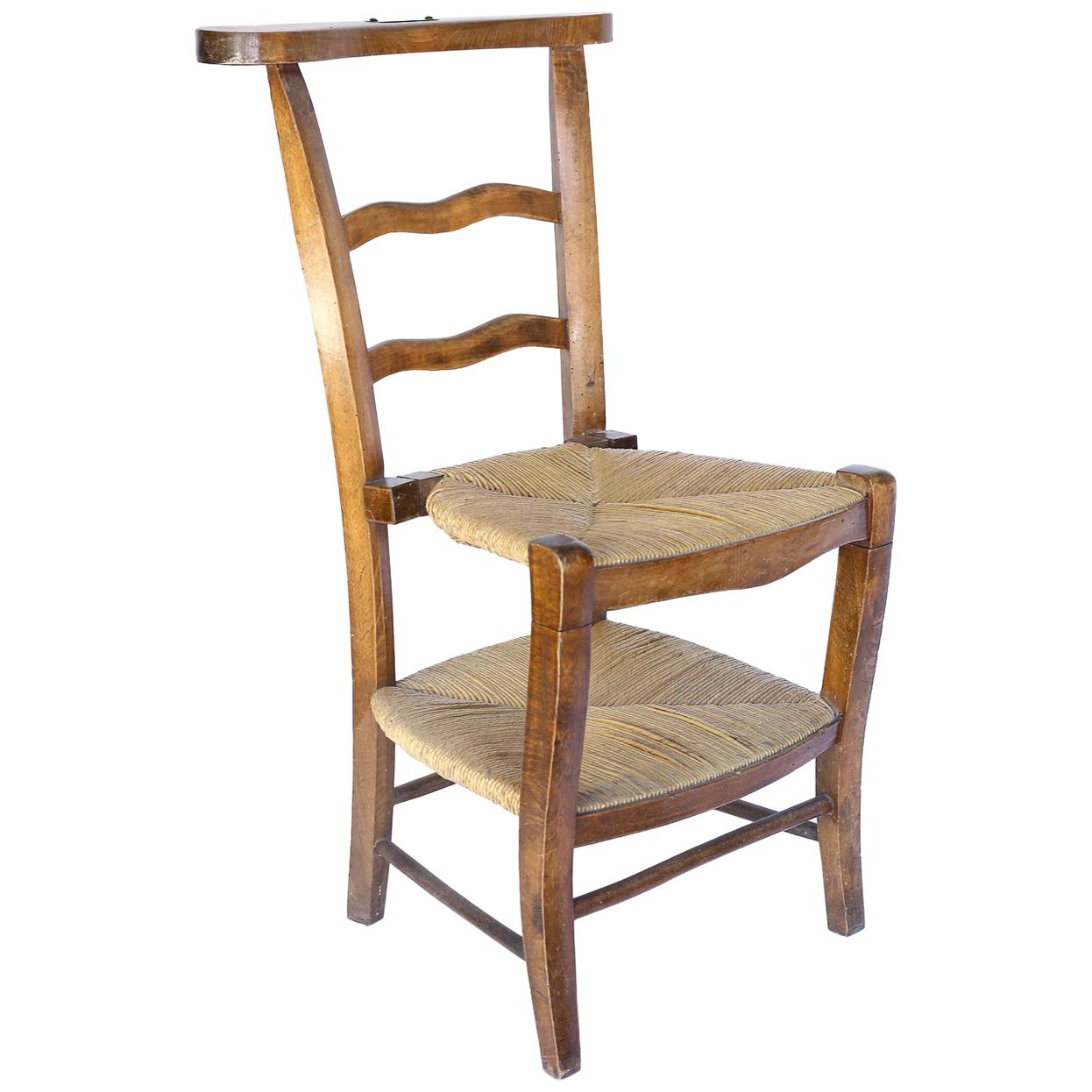 Antique French Prie Dieu, Prayer Chair