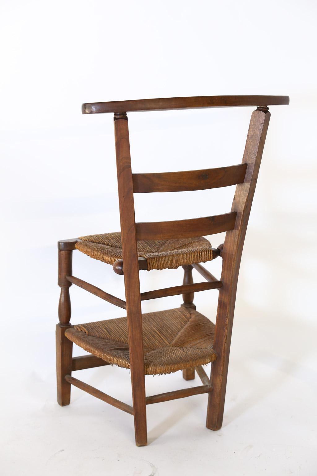 Antique French Prie Dieu, Prayer Chair 2