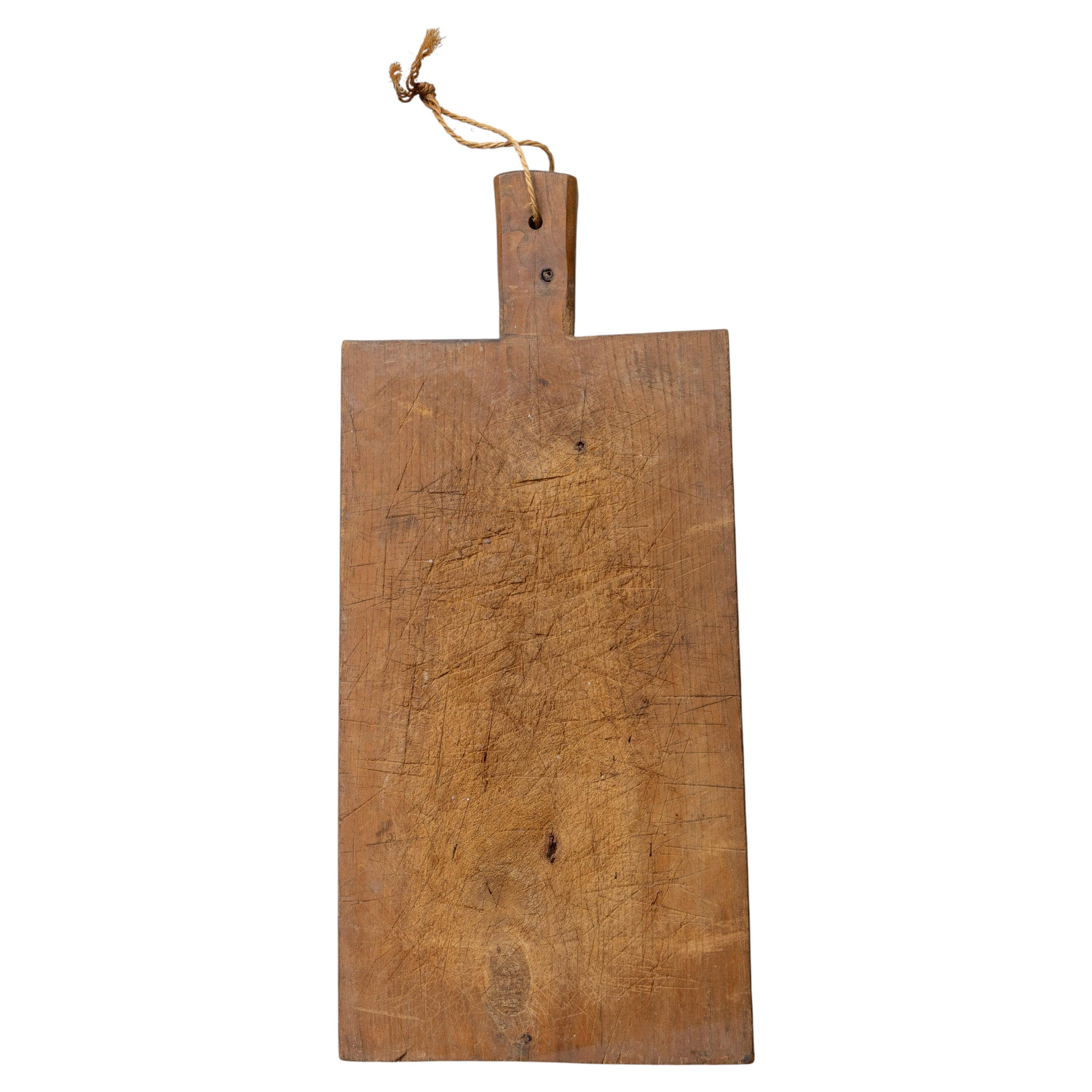 Antique French Primitive Cutting Board, 19th Century