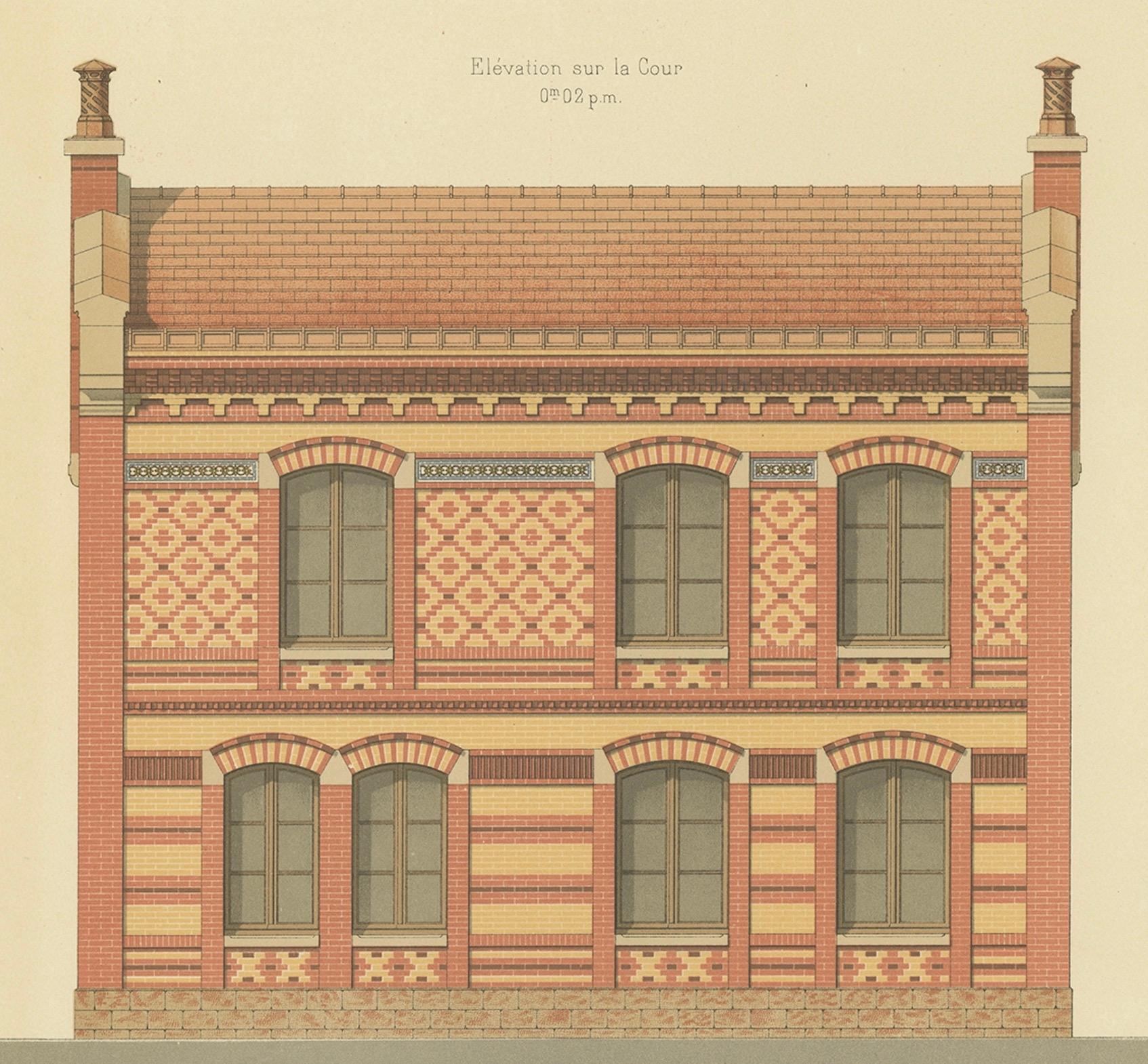 Papier Pl. Maison de Jardinier XVIIIe, Chabat, C.1900 en vente