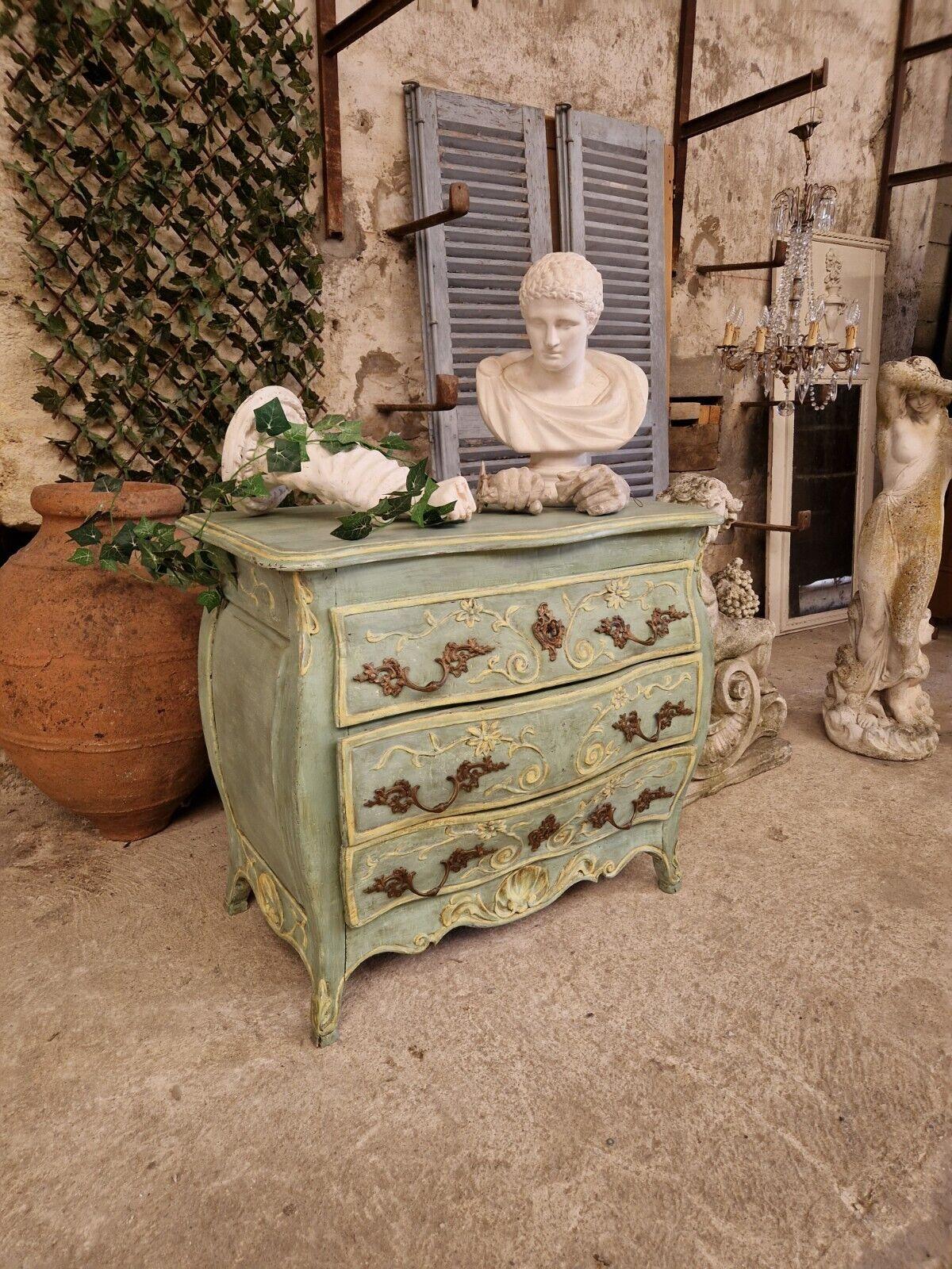 Carved Antique French Provencal Dresser