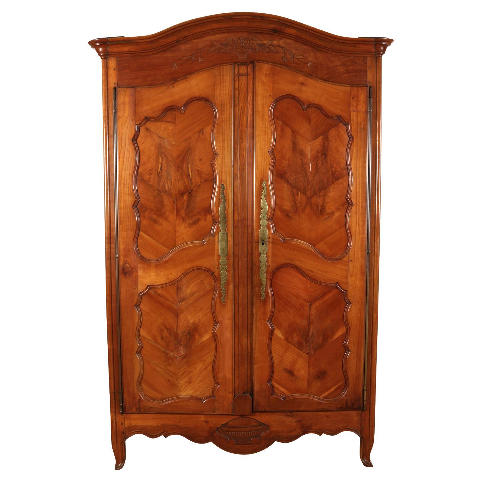 French Provincial Double Door Armoire For Sale at 1stDibs french