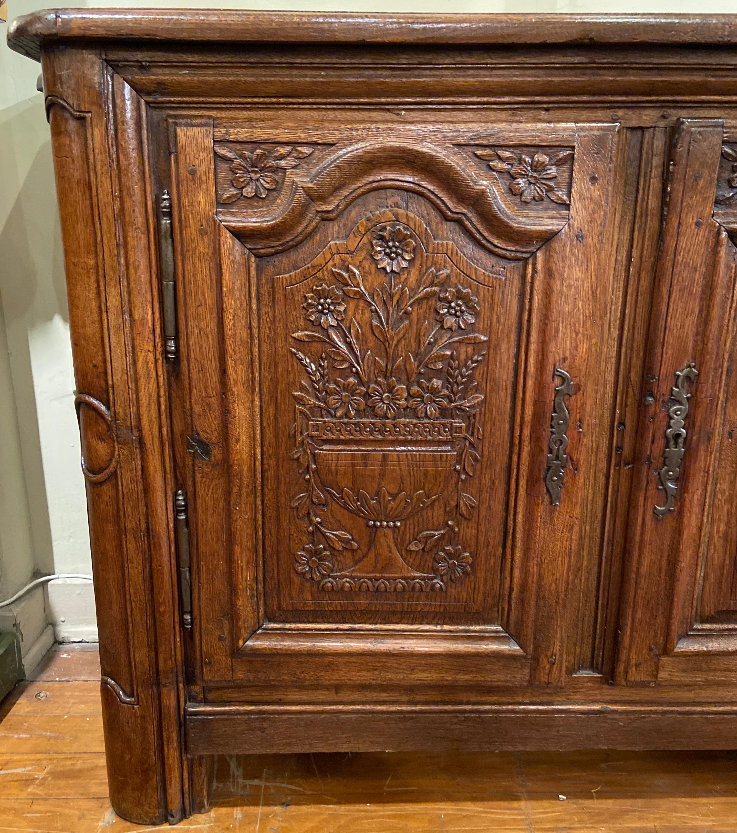 antique french oak sideboard