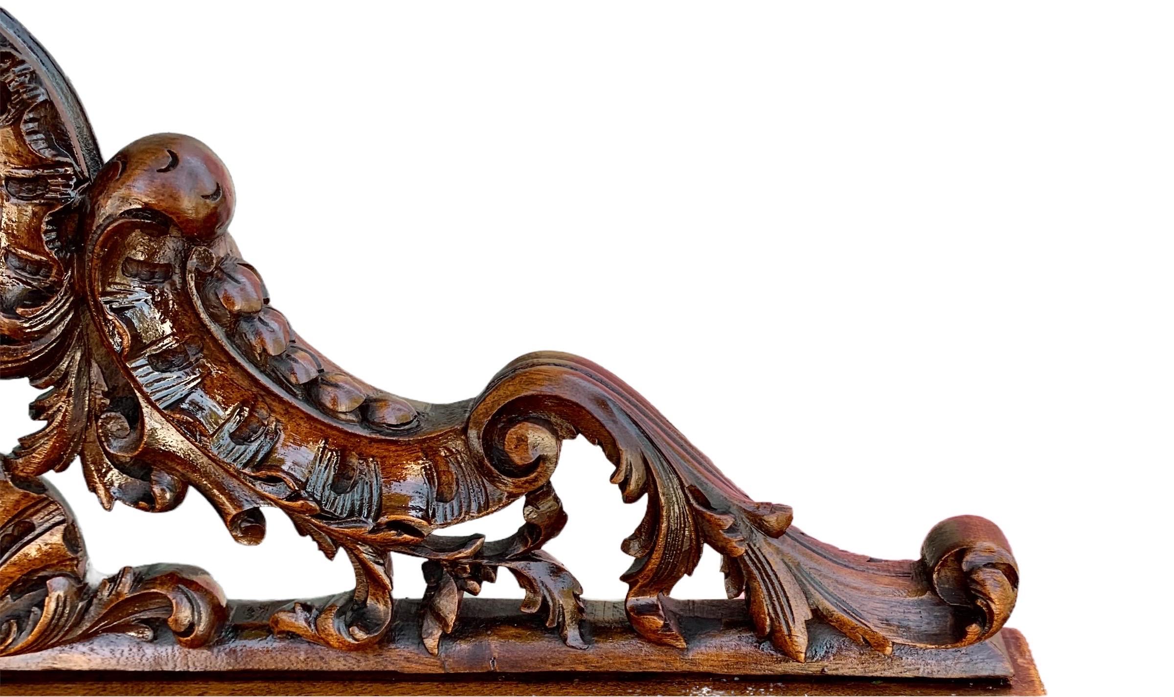 Antique French Provincial Carved Walnut Louie XV Style Prie-Dieu 3