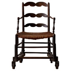 Antique French Provincial Chair with Wheels Antique French Provincial Chair with Wheels