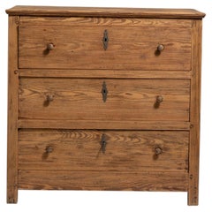 Antique French Provincial Chest of Drawers, Honey Oak, 1900s