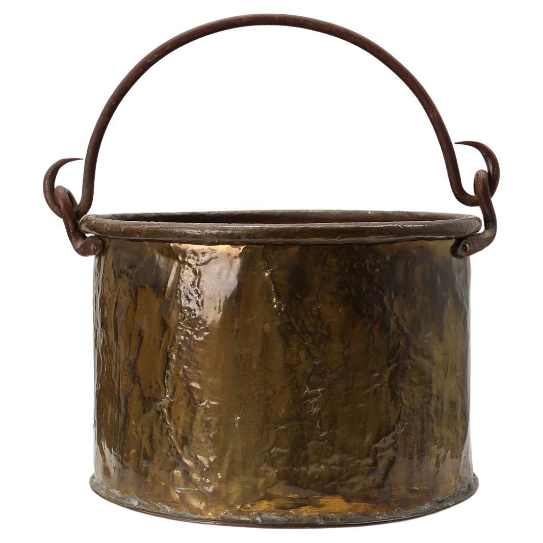 Antique French Provincial Copper Kettle, 19th Century For Sale