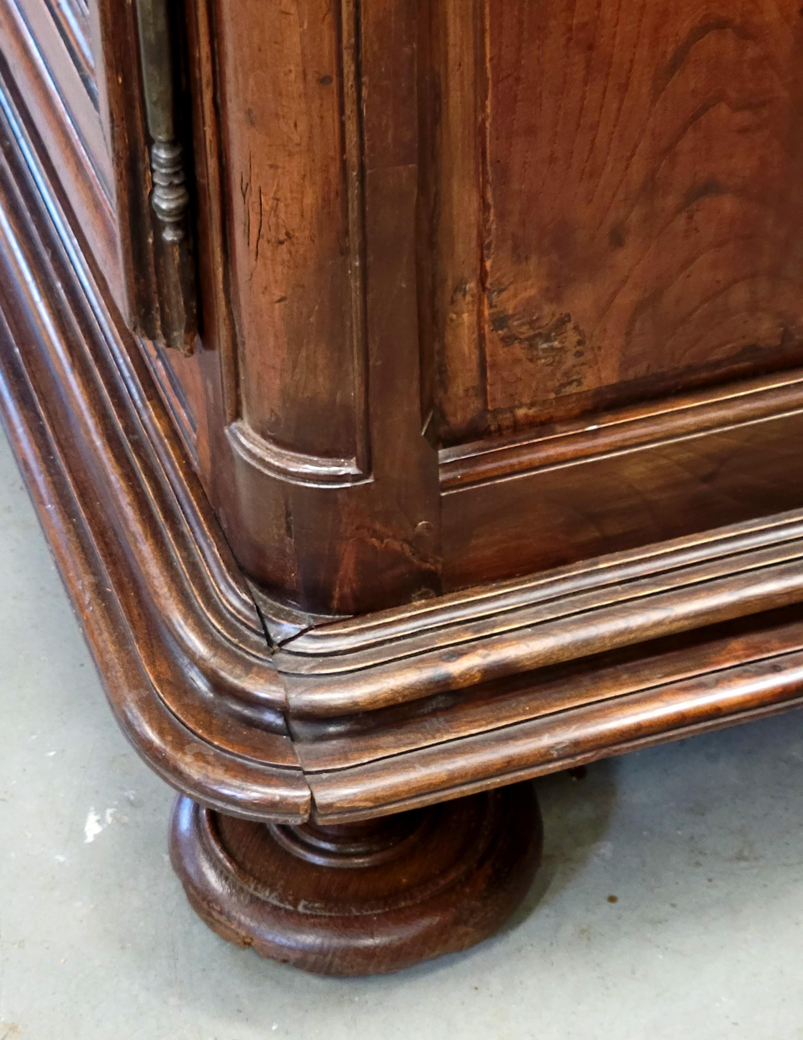 Hand-Carved Antique French Provincial Country Armoire