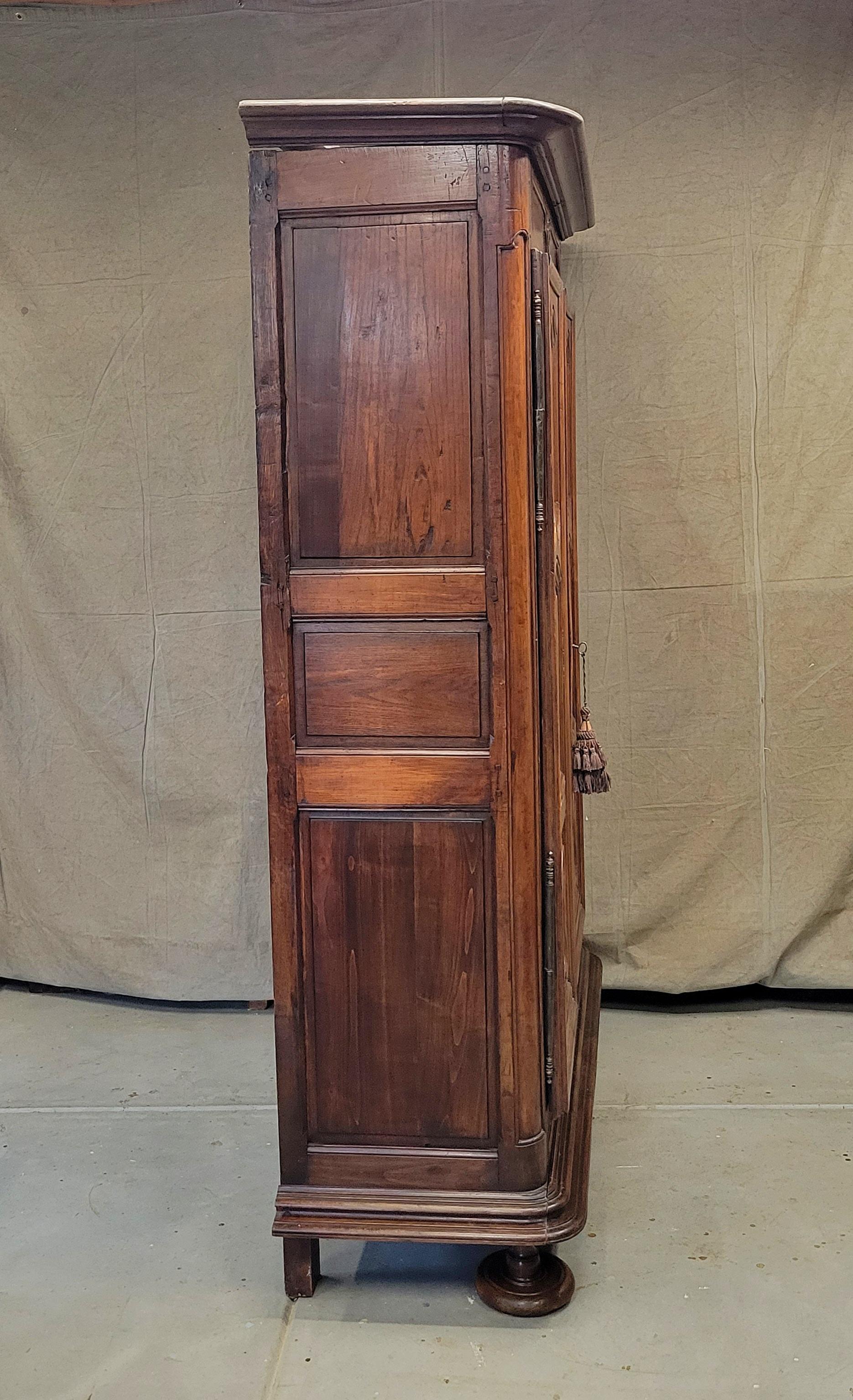 19th Century Antique French Provincial Country Armoire