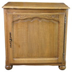 Antique French Provincial Country Oak Confiturier Jam Console Cabinet 30"