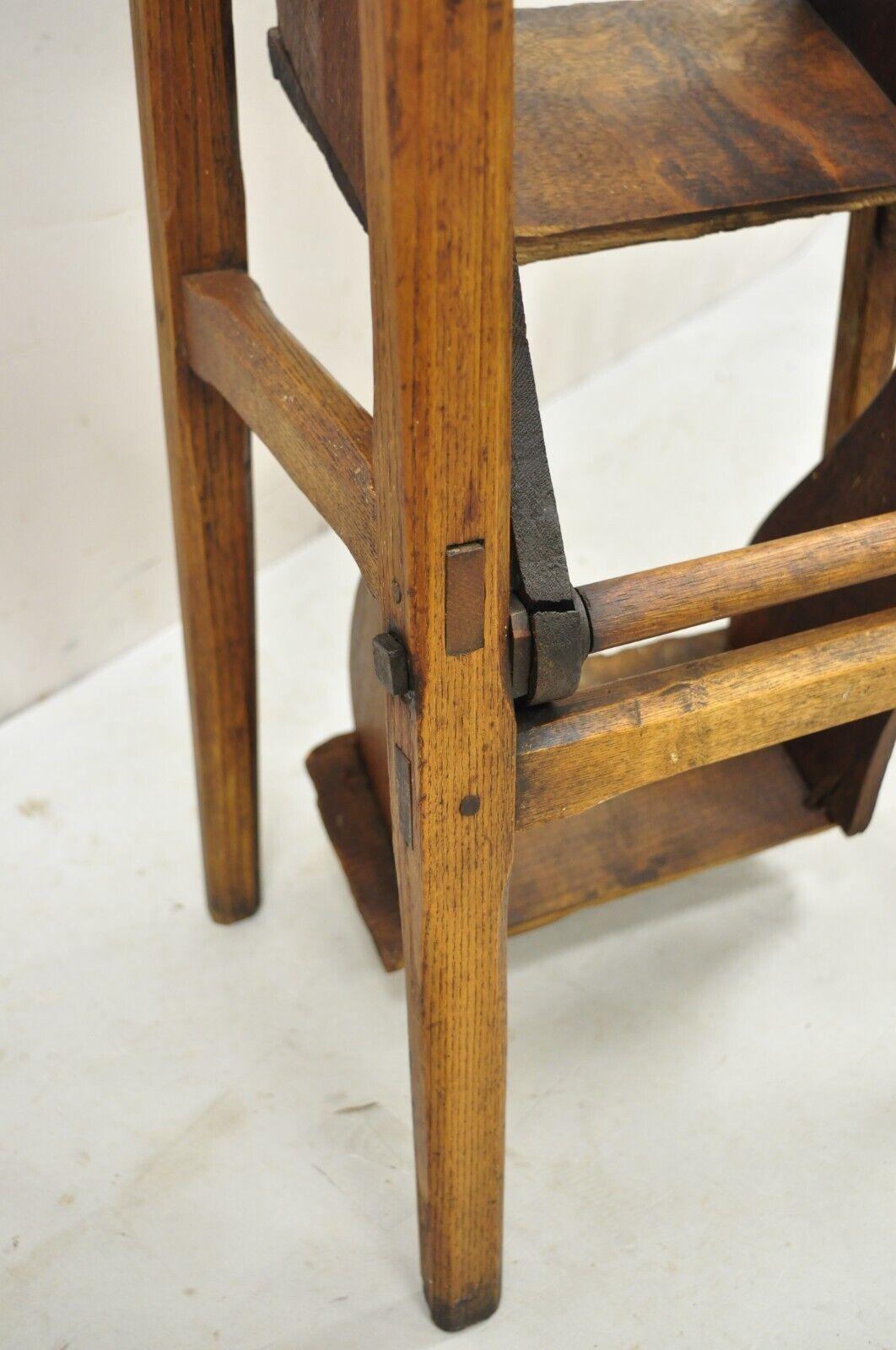 antique folding ladder chair