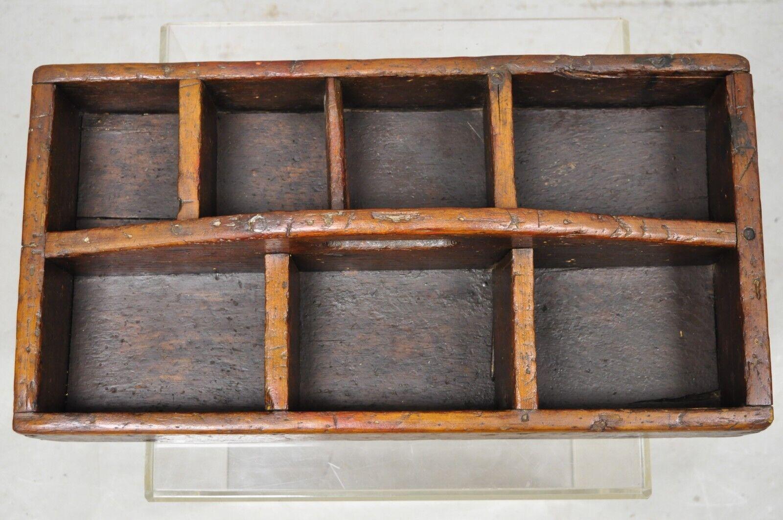 Antike französische Provence Holz Aufbewahrungsbox/Schreibtisch Organizer aus Holz im Zustand „Gut“ im Angebot in Philadelphia, PA