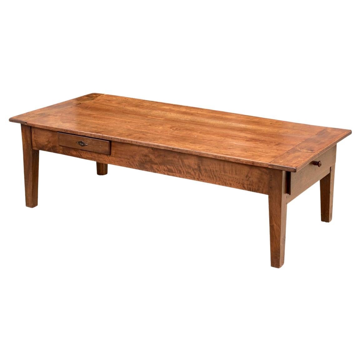 Antique French Provincial Farm Cocktail Table For Sale