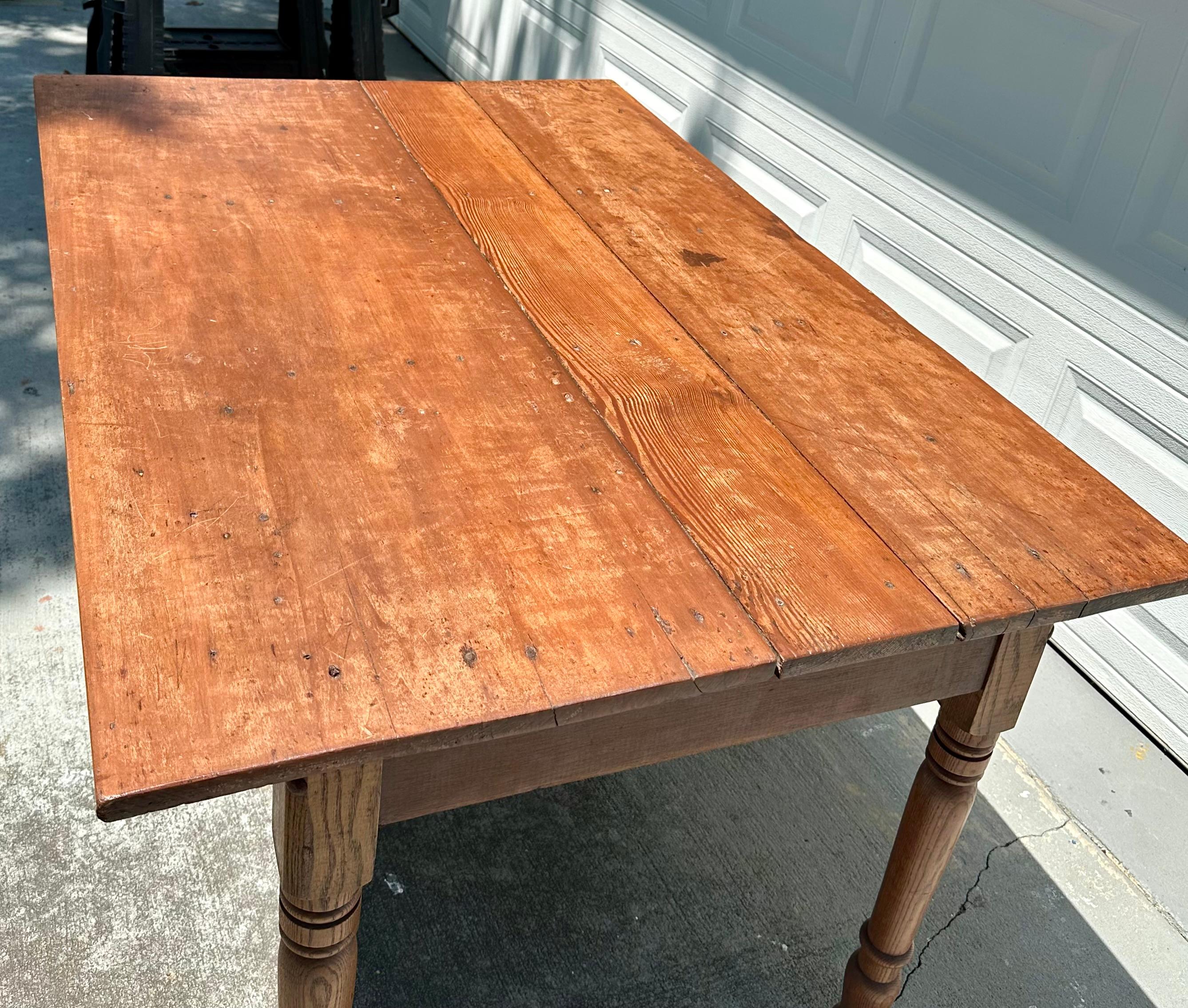 Antique French Provincial Bauernhoftisch im Angebot 5