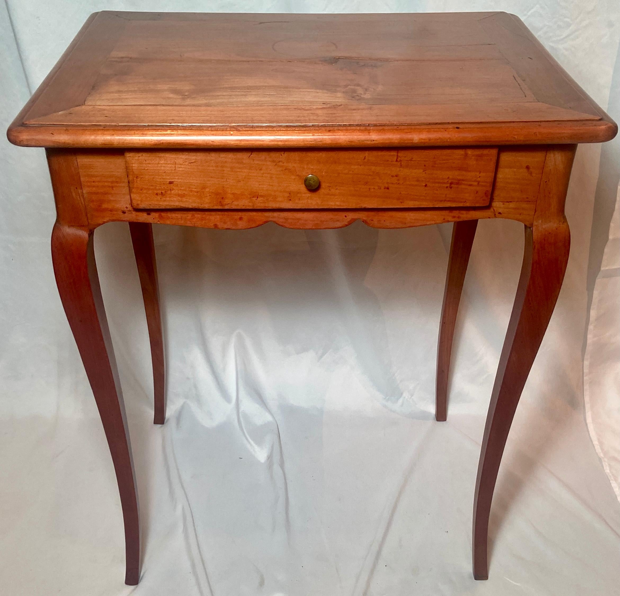 Antique French Provincial fruitwood side table, Circa 1900.