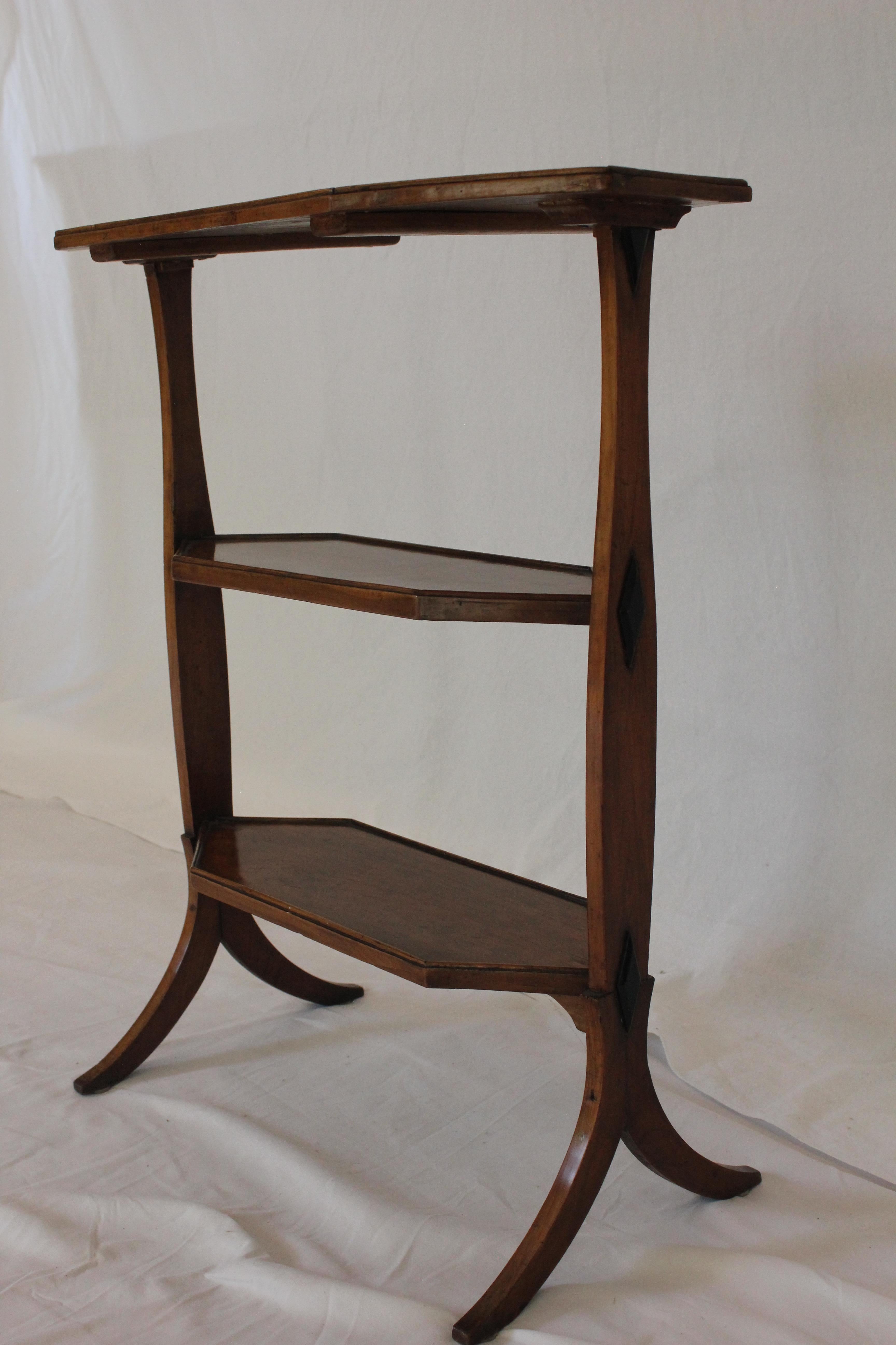 Antique French Provincial Fruitwood Side Table / Display Stand Late 18th C For Sale 1