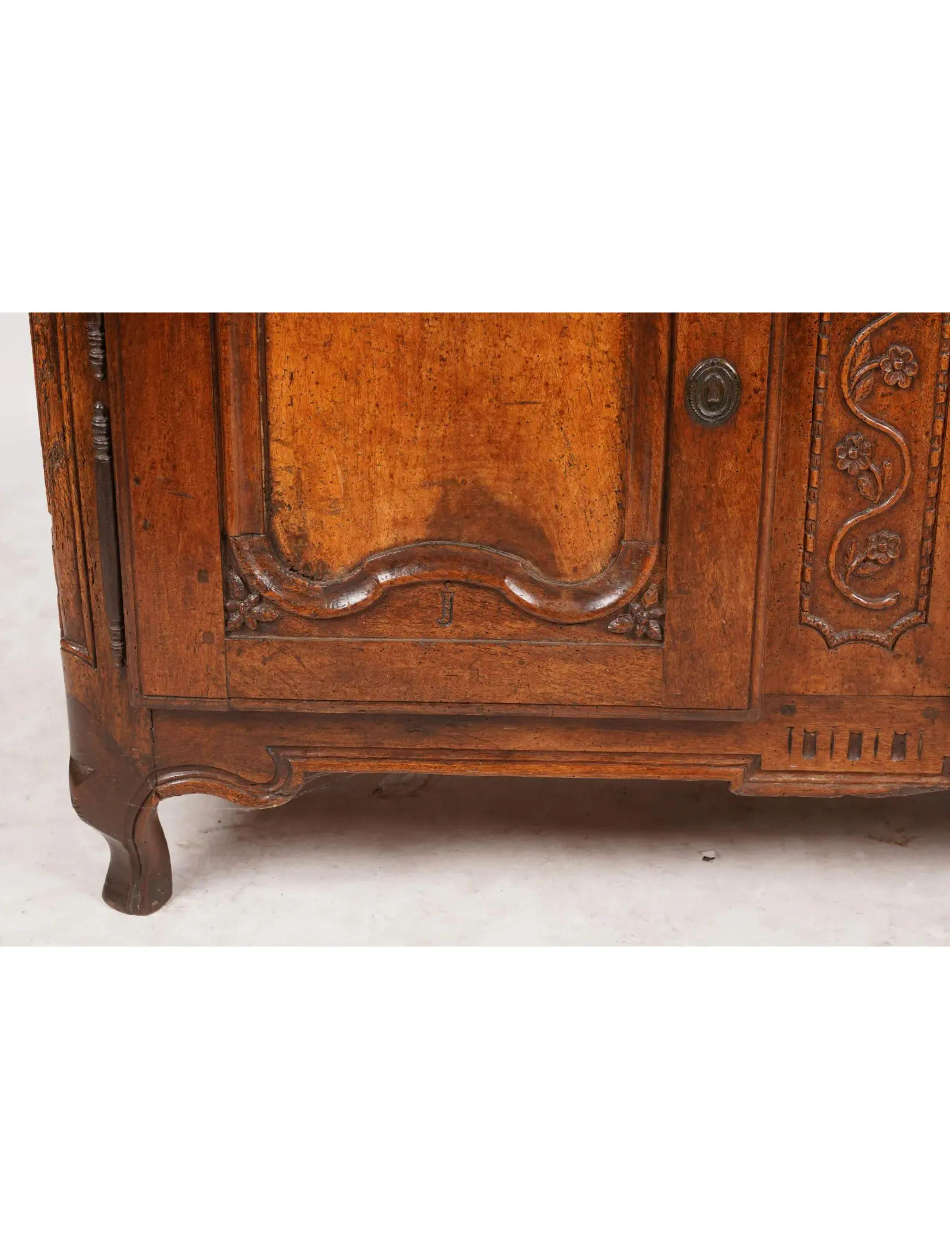 18th Century and Earlier Antique French Provincial Fruitwood Sideboard Buffet, 18th Century