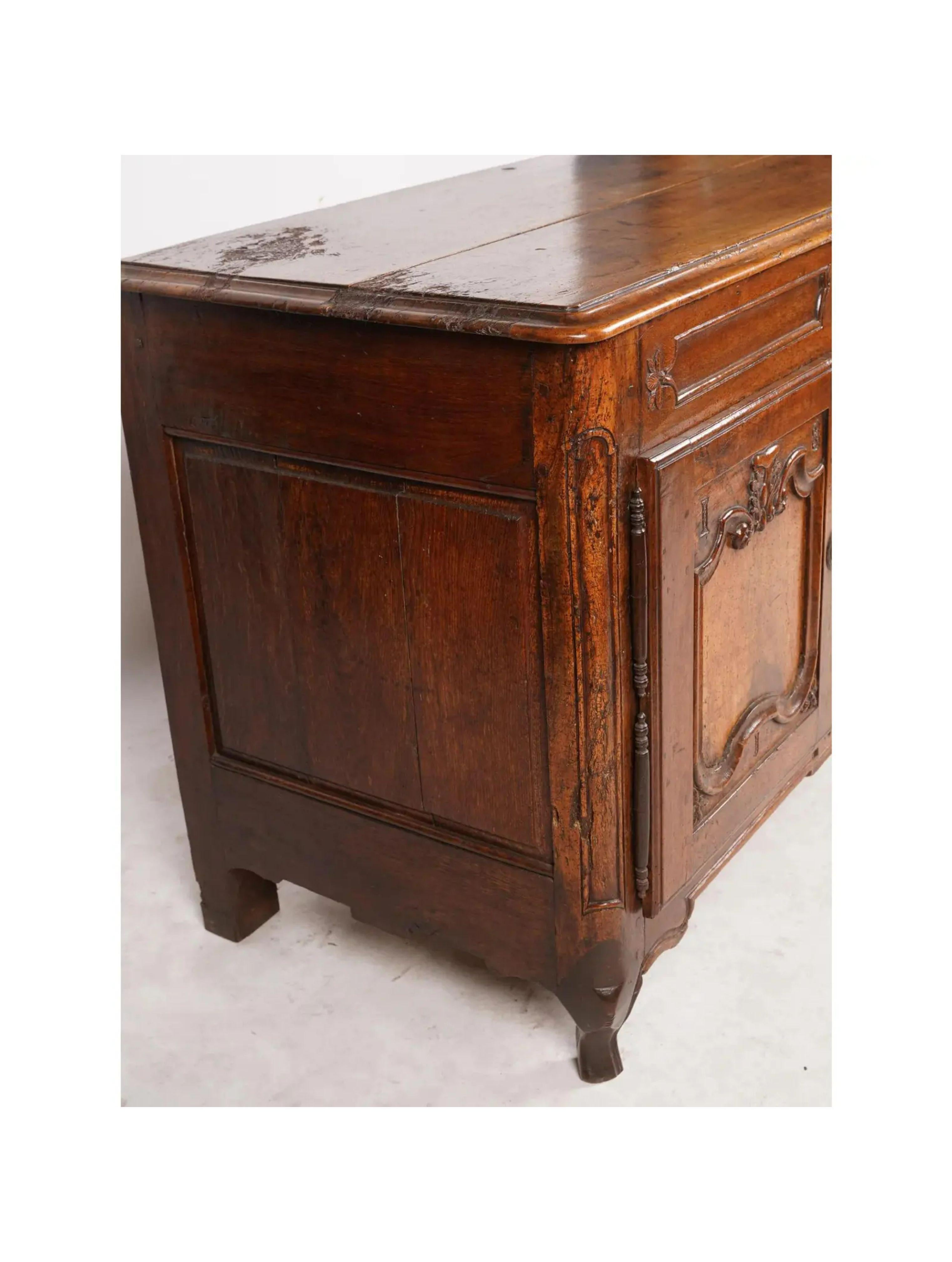 Antique French Provincial Fruitwood Sideboard Buffet, 18th Century 2