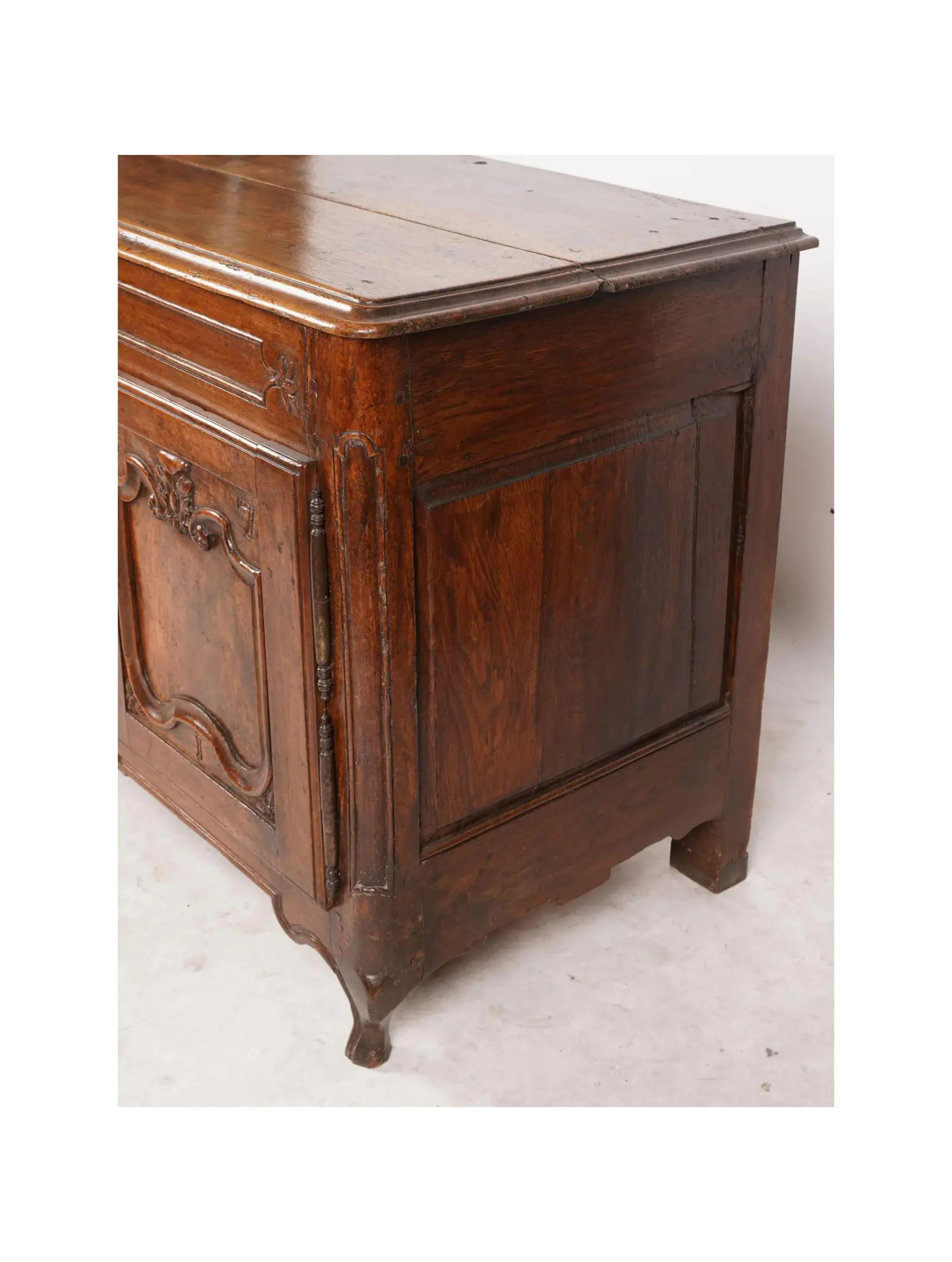 Antique French Provincial Fruitwood Sideboard Buffet, 18th Century 3