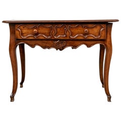 Antique French Provincial Fruitwood Work Table (Tavolo da lavoro in legno di frutta)