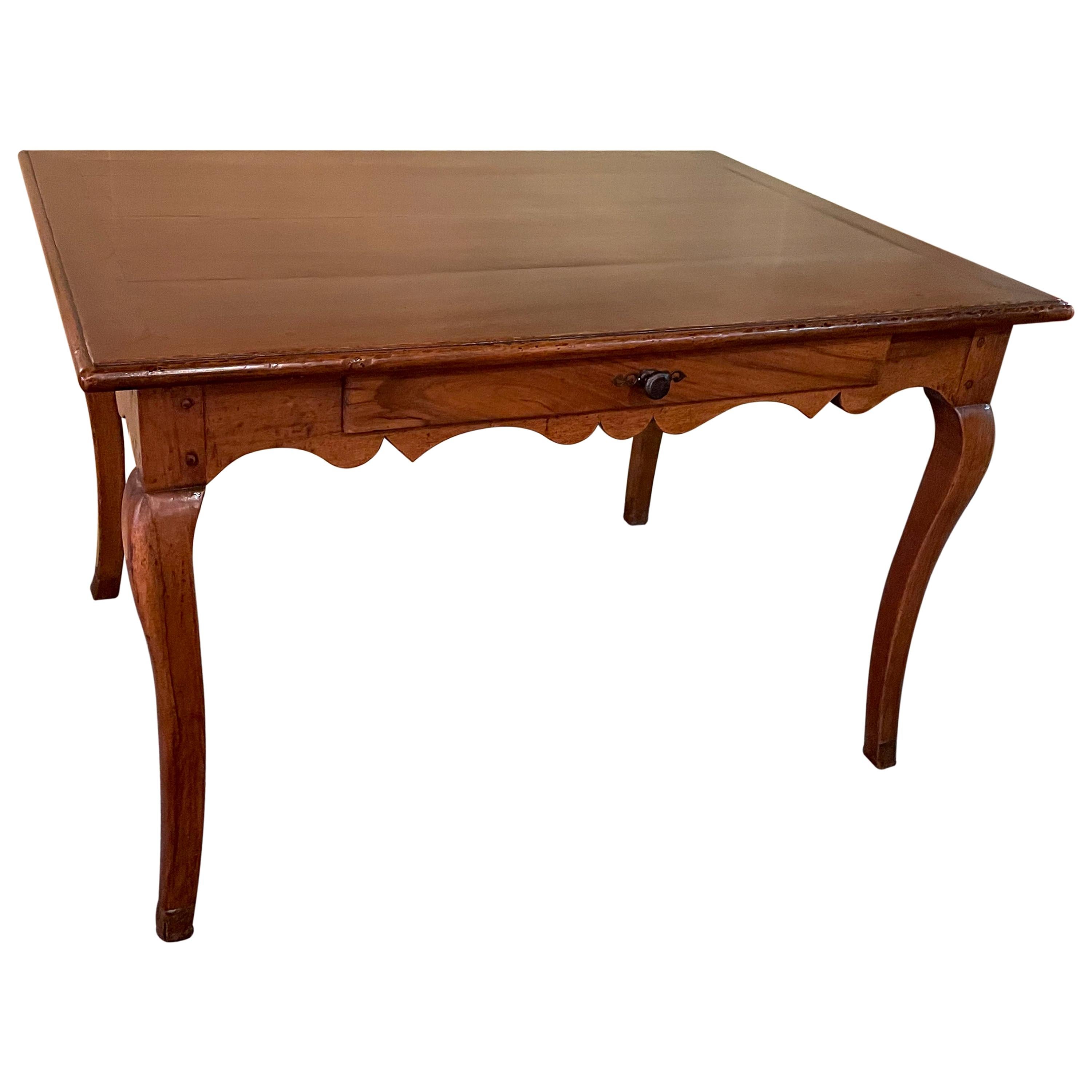 Antique French Provincial Fruitwood Writing Table For Sale