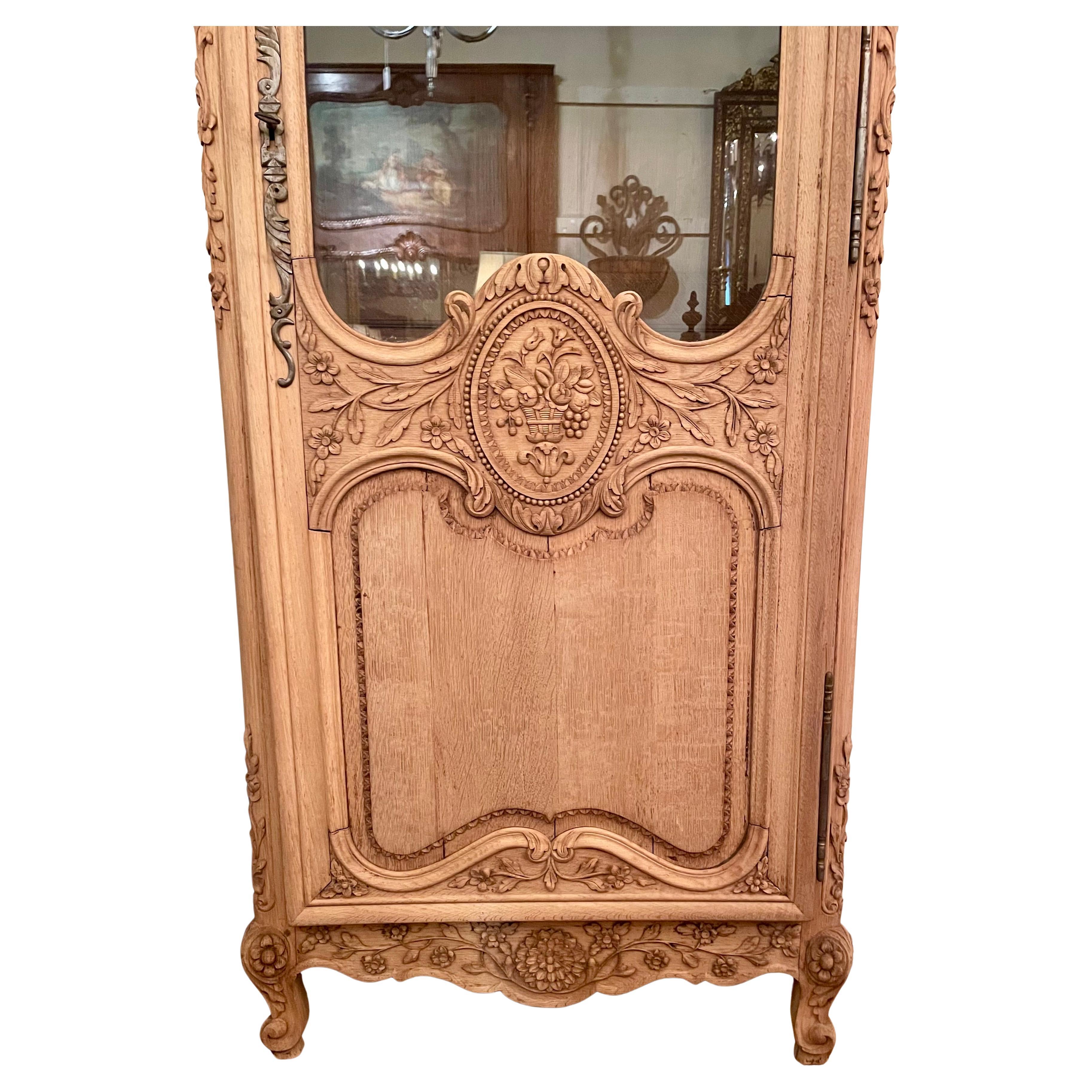 Français Ancienne banquette provinciale française en verre 