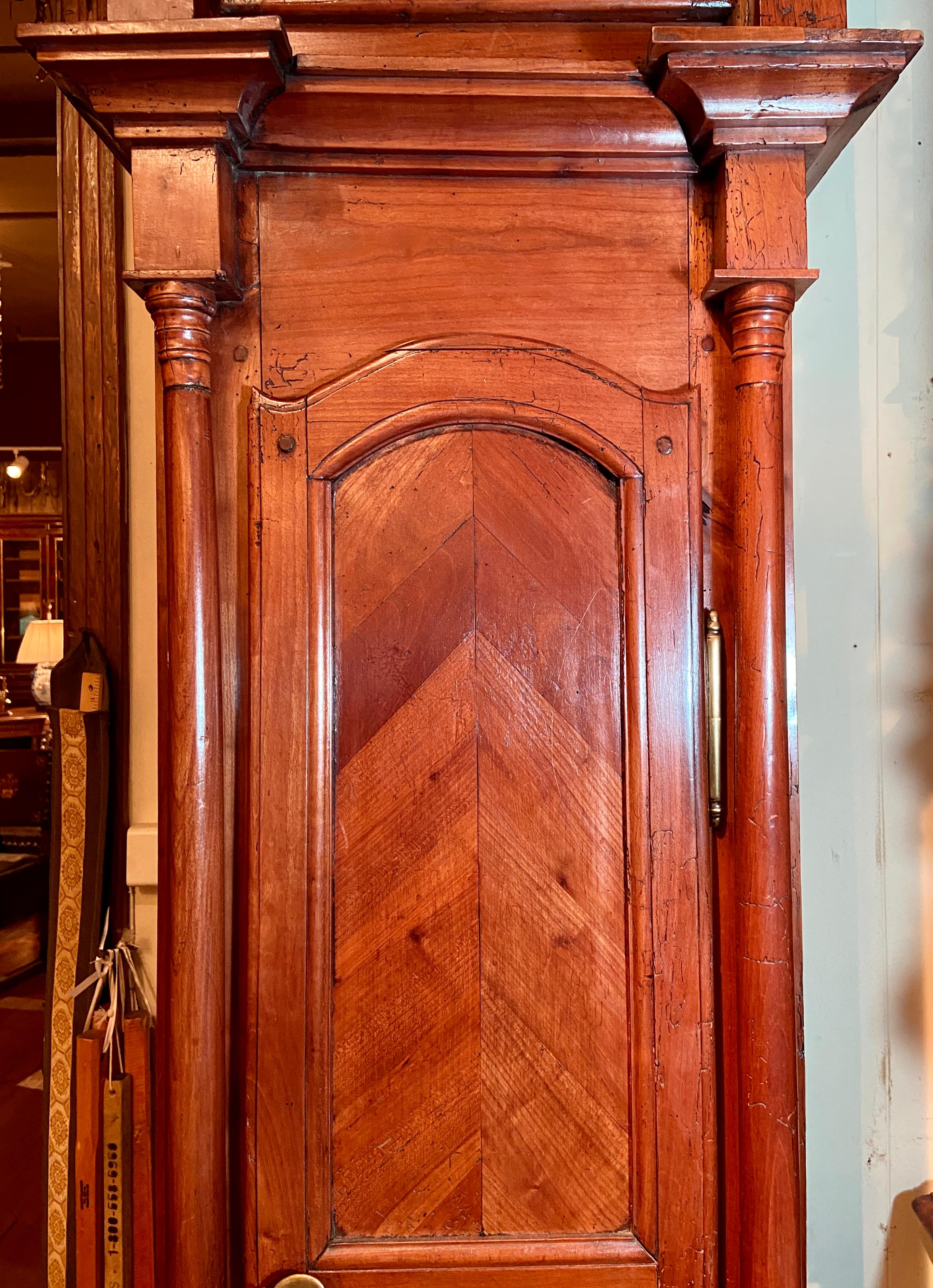 Antique French Provincial Grandfather Clock, Circa 1870-1880 In Good Condition For Sale In New Orleans, LA