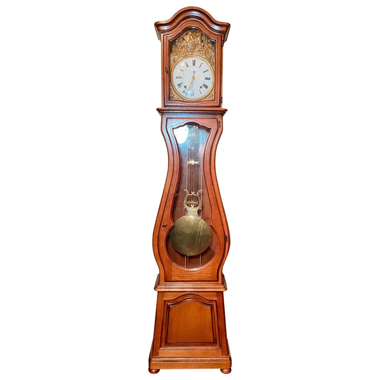 Antique French Provincial Grandfather Clock, Circa 1890 For Sale