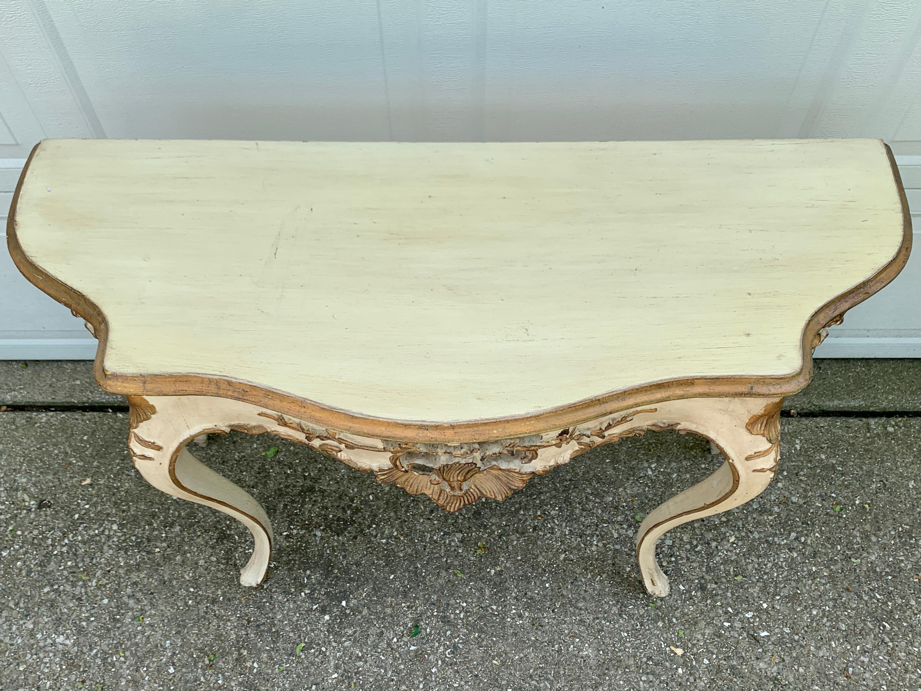 Antique French Provincial Louis XV Console Table 3