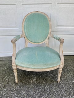 Antique French Provincial Louis XVI Poltrona