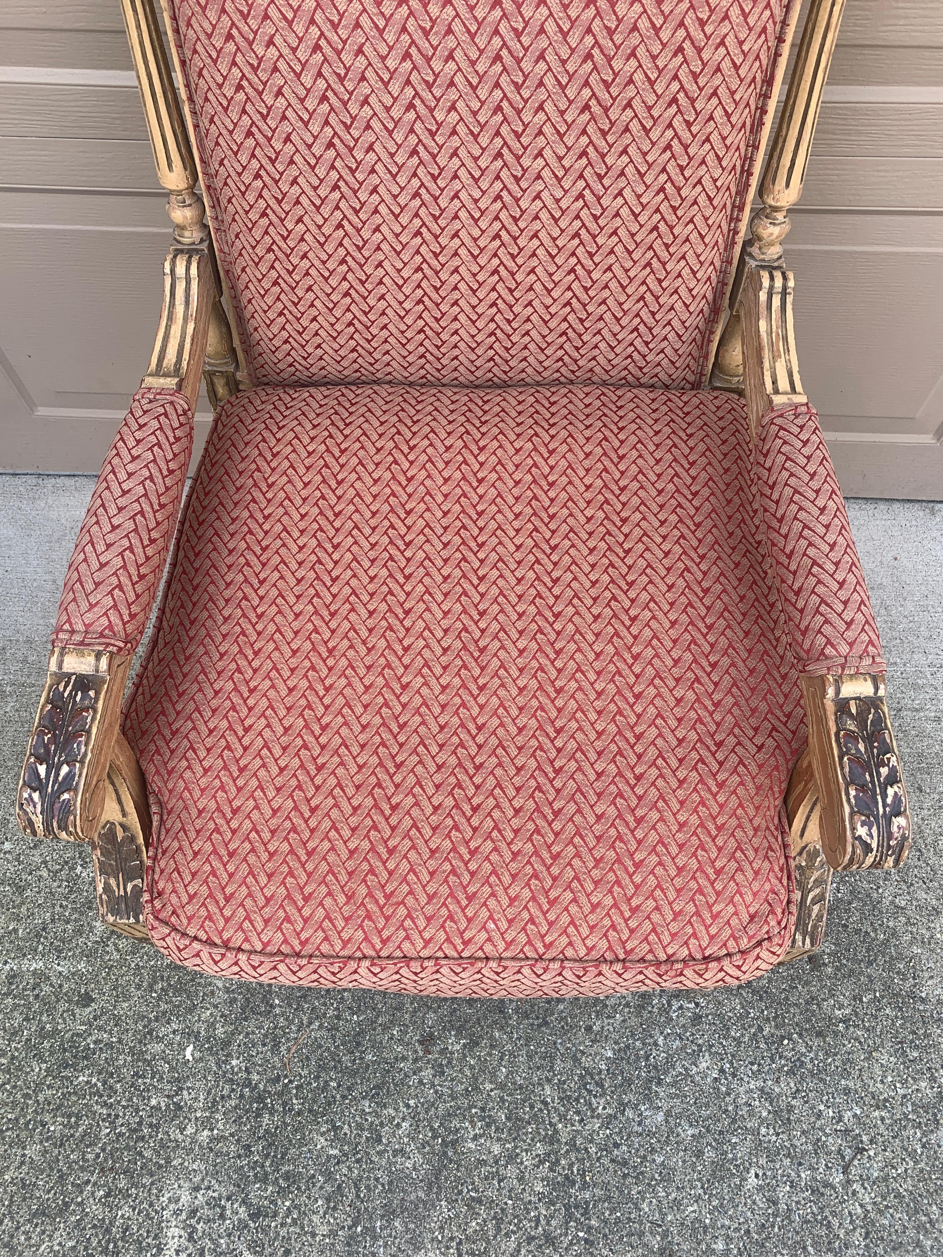 Antique French Provincial Louis XVI Poltrona in vendita 1