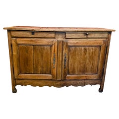Antique French Provincial Oak Bas Buffet
