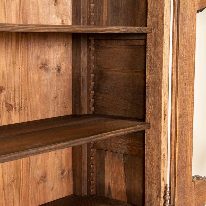 18th Century Antique French Provincial Oak Bookcase Display Cabinet