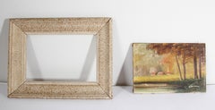 Antique French Provincial Oil on Canvas Painting, Signed, Circa 1920s