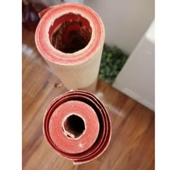 Antique French Provincial Paul Dumas Floral Hand Printed Wallpaper, Red, Blue