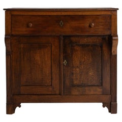 Antiker Beistellschrank im französischen Landhausstil, Mahagoniholz, Design aus den 1880er Jahren